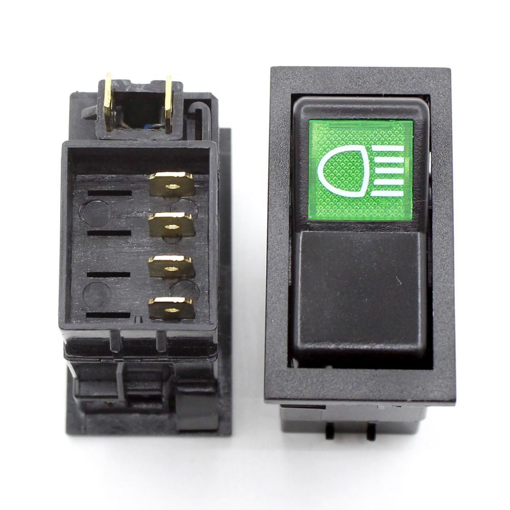 Car Truck Motorcycle Boat Headlight Switch Button On Off Control Modification High Beam,Low Beam Turn Off Three Gear Switch Switches4