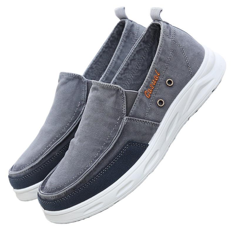 Обувь Old Beijing Cloth Shoes Официальный флагманский магазин Dad Shoes Дышащие и легкие туфли Lazy Shoes с одной педалью Мягкая подошва больших размеров из парусины