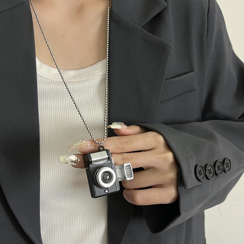 Минималистичное модное геометрическое ожерелье с подвеской в виде шара для женщин и девочек, универсальная длинная цепочка для свитера, ювелирные изделия, аксессуары, подарки