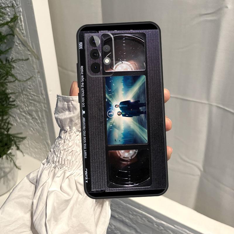 Ретро-кейс для VHS-кассеты для Samsung Galaxy A16 A36 A56 A06 A13 A53 A33 A23 A55 A35 A17 A54 A34 A14 A52 A32 A15