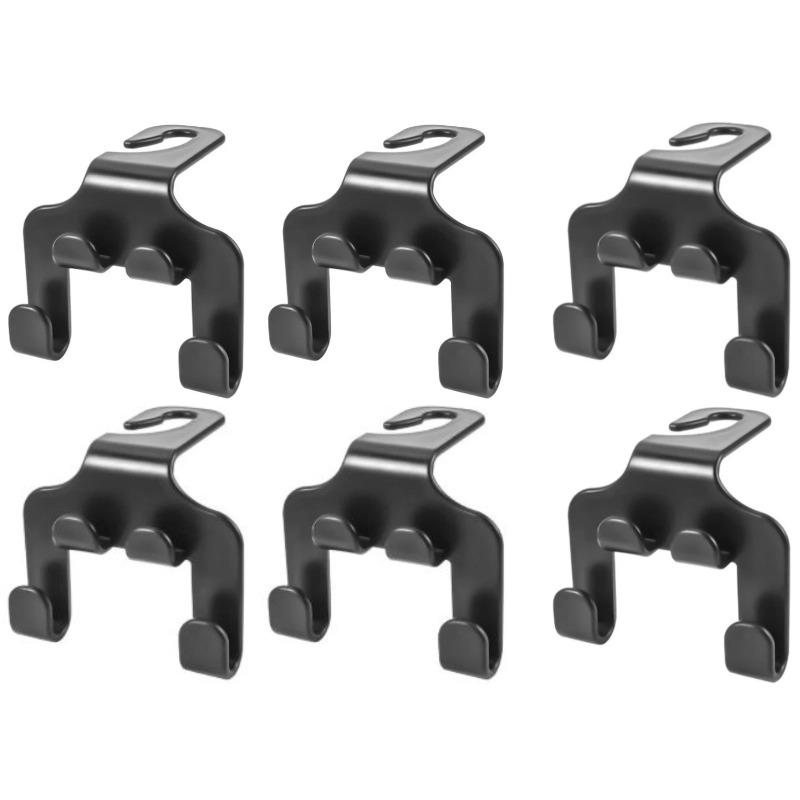 4 шт. Многофункциональный крючок на спинку сиденья автомобиля с двойной головкой, держатель для телефона, подвеска на подголовник для хранения сумки, вешалка, аксессуары для интерьера автомобиля