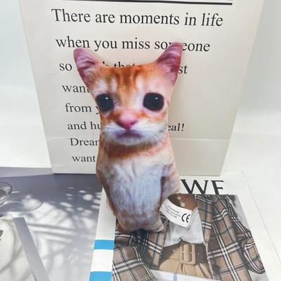 21 см милые плюшевые игрушки кошки Эль Гато Wowwow Cat Dolls Plushies Simulation мягкие игрушки на день рождения праздничный подарок для детей коллекционная игрушка