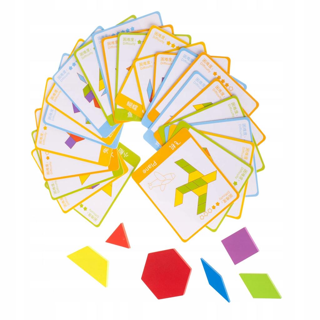 Puzzle Drewniane Układanka Gra Montessori Kreatywne 155 Elementy
