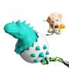 Аксессуары для собак, пищащие игрушки для жевания для агрессивных жевателей, жесткая игрушка-зубная щетка для собак, игрушка-диспенсер для лакомств в виде динозавра