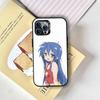 K-Konata Izumi L-Lucky S-Star Чехол для телефона iPhone 17,16,15,14,13,12,11 Plus,Pro Max,XS,Цветной Серебряный Покрытие Внутренняя Крышка