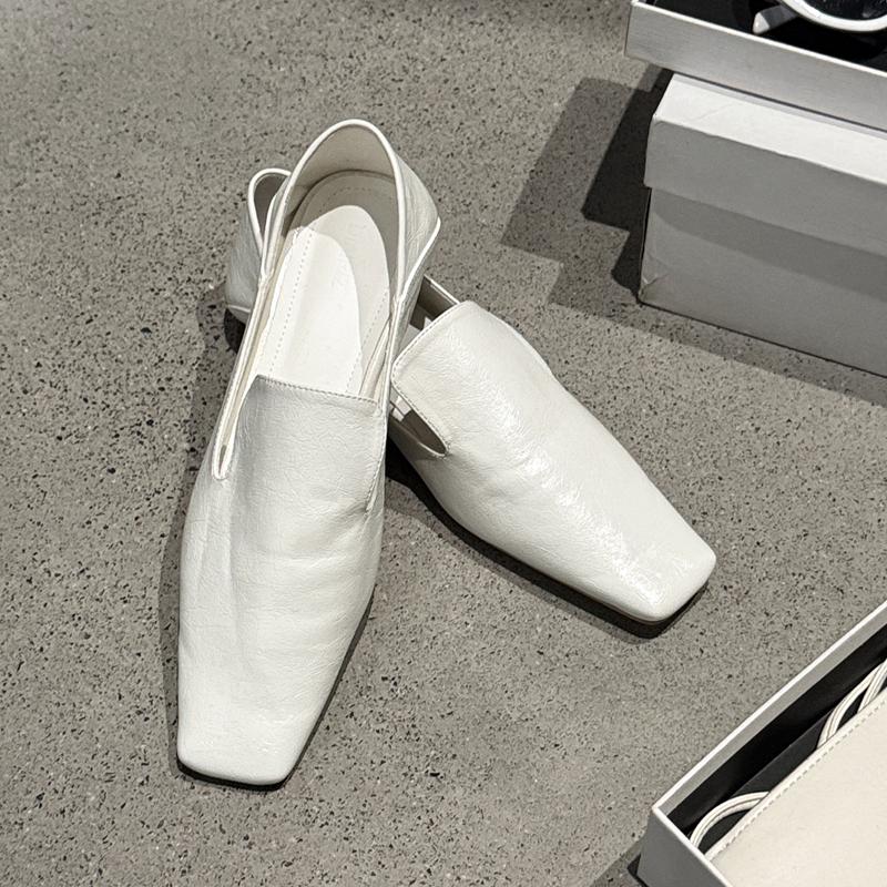 Fashion SUOJIALUN 2025 Spring New Brand Women Flat Shoes Fashion Square Toe Slip On Ladies Elegant Red Boat Shoes Soft Flat Heel Loafers