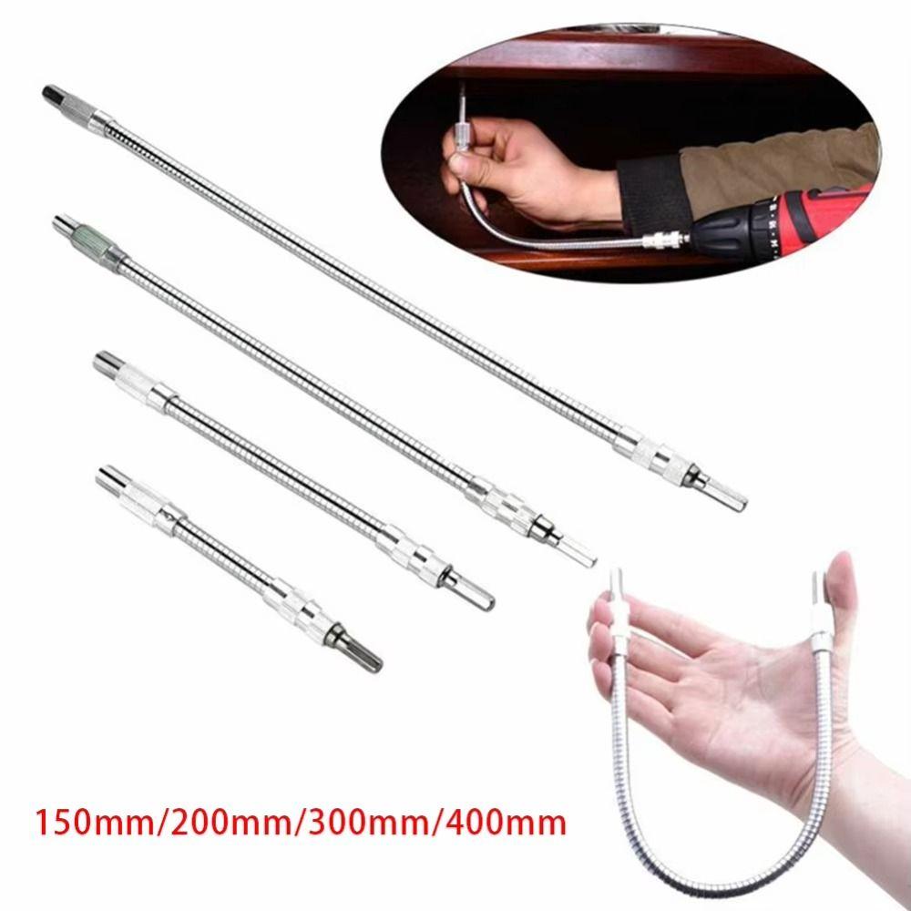 150-400mm Hex Flexible Shaft 1/4 Inch Ratchet Screwdriver Extendable Soft Shaft DIY Projects
