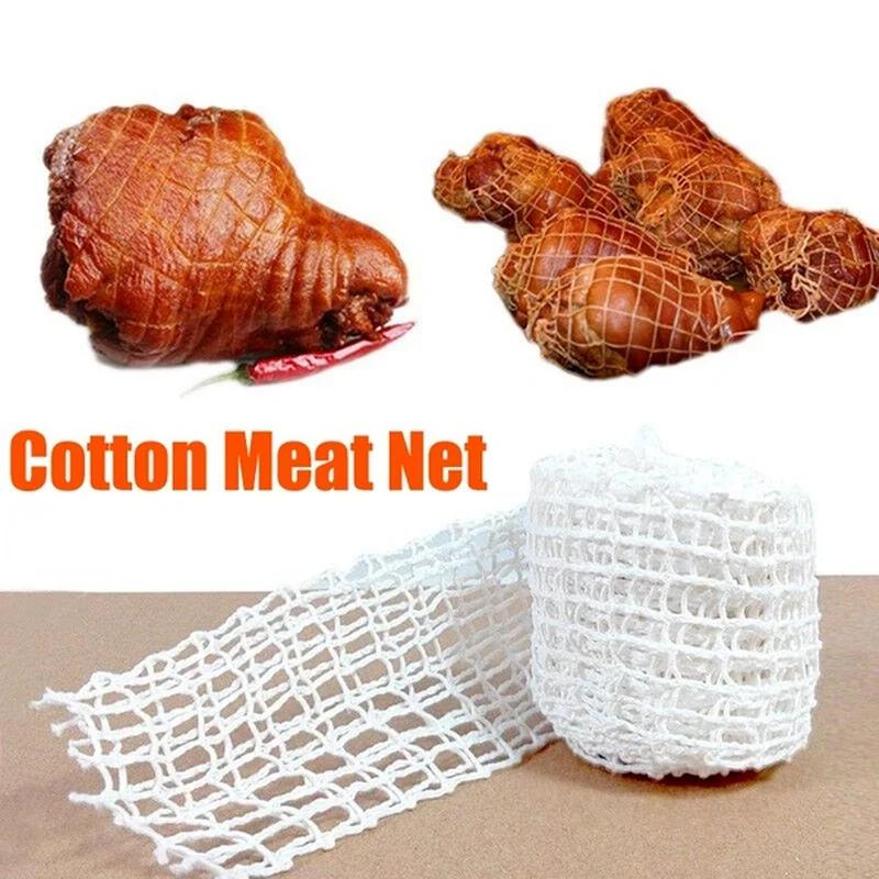 3/5/8m Cotton Meat Net Ham Sausage Net Butcher's String Sausage Roll Hot Dog Sausage Casing Packaging Tools Meat Cooking Tool