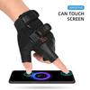 Xiaomi Men's Half Finger Leather Fitness Gloves Bike Sport Gloves Gym Exercise Men Black Rivets Punk Gloves