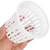 J1UL1N 3 Inch Net Cup Hydroponic Tank, 50Pack Hydroponic Planting Basket, Used For Hydroponics, Slotted Mesh, Black And White