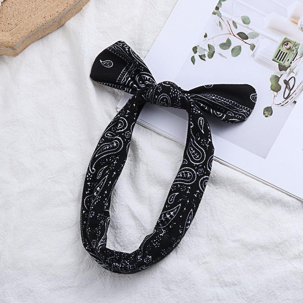 Аксессуары для волос Банданы Кроличьи ушки Повязка для волос Узел Головная повязка Ретро Повязка на голову Женские повязки с узлом