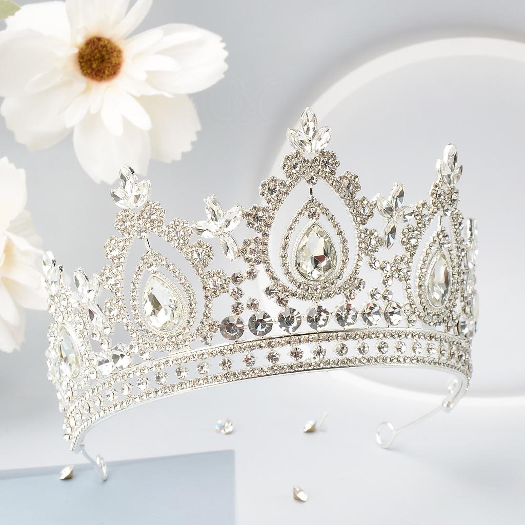 Большая корона невесты, высококачественные свадебные аксессуары, аксессуары для волос, головной убор, корона, корона