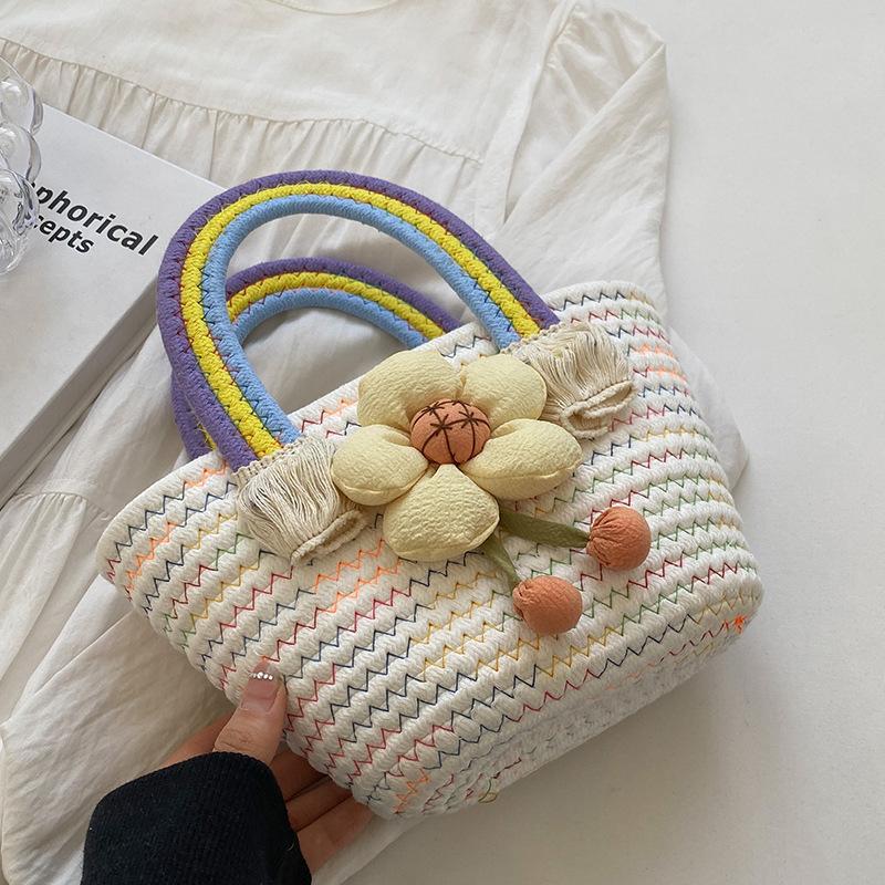 Summer Woven Bag Women New Trendy Fashion Outfit Bag Ins Travel Vacation Shoulder Bag Women