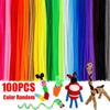 100Pcs Pipe Cleaners Craft Supplies Multi-Color Chenille Stems for Art and Craft Projects Creative DIY Decorations (12inch X 6mm)