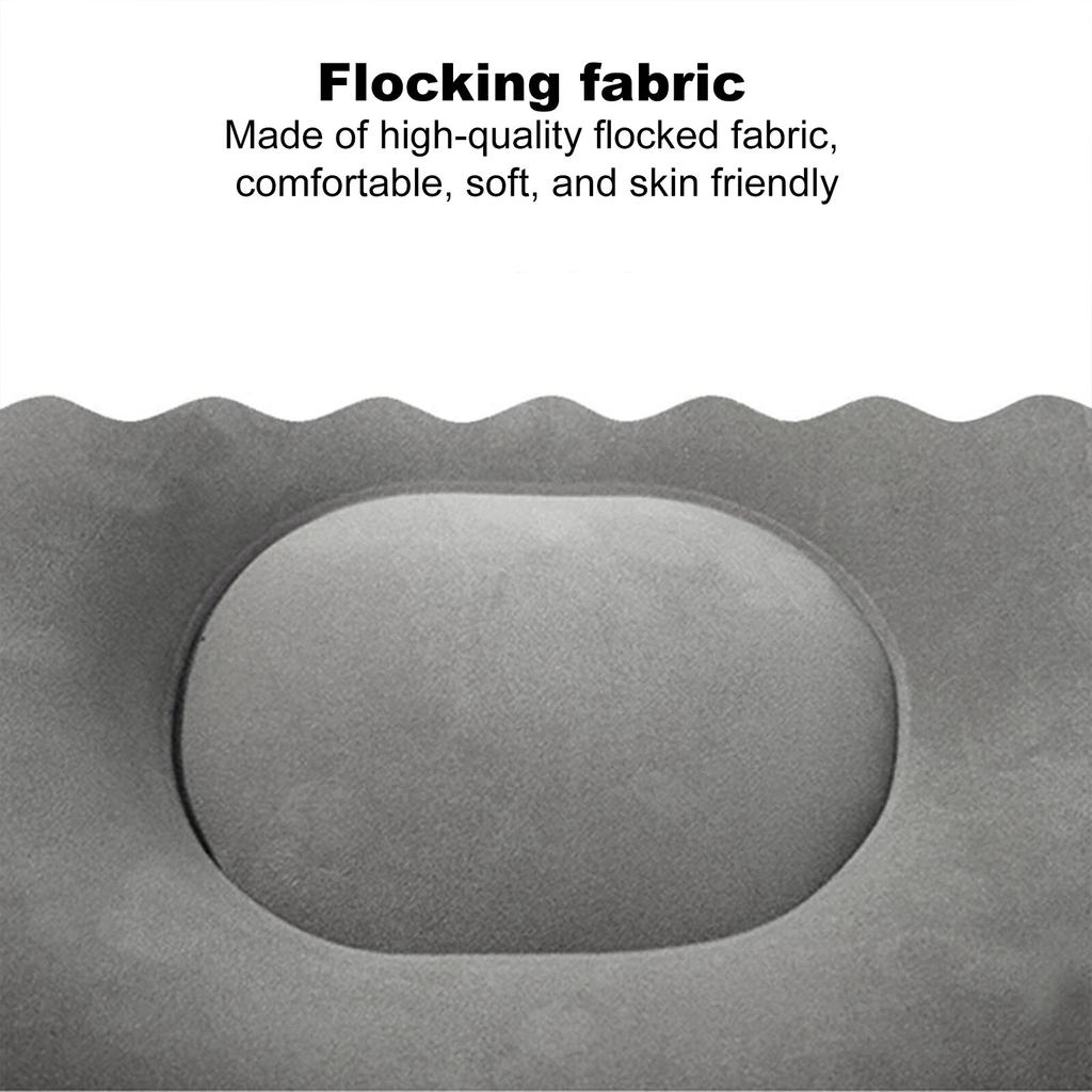 1 шт. серая надувная подушка из ПВХ для путешествий, подушка для ног, детская подушка для сна и отдыха в самолете, автомобильном автобусе, подушка для ног