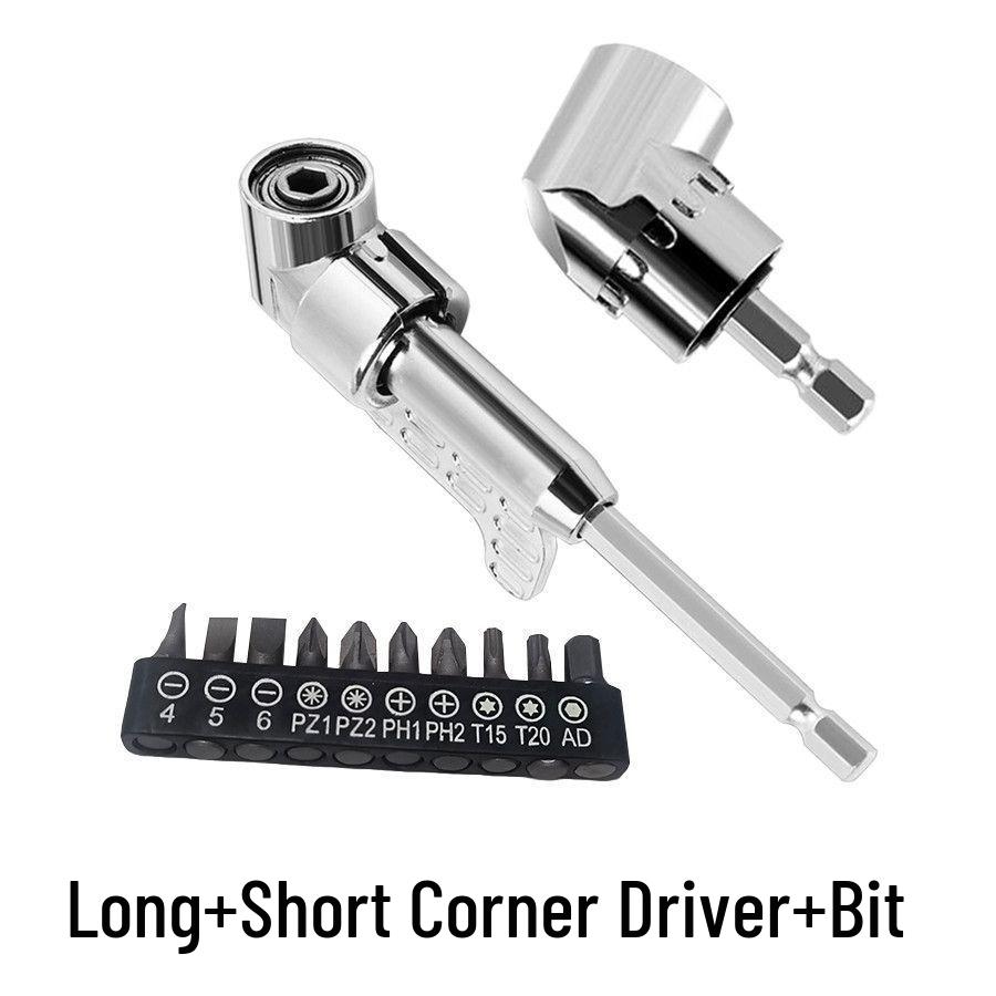 Универсальная головка отвертки 105 градусов с удлиненным стержнем для труднодоступных углов