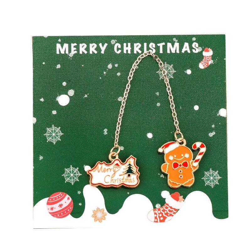 Christmas Metal Pendants, Bookmarks, Cute Christmas Pendants for Students, Book Holders, Christmas Stationery Small Gifts
