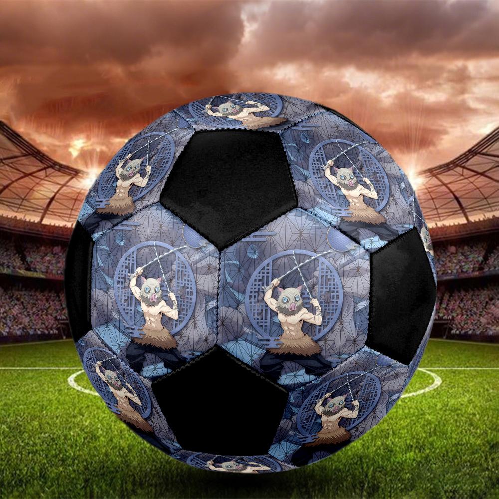 1pc Demon Slayer Kimetsu no Yaiba Football Soccer Ball Size 5 Indoor Soccer Ball Fashion Colorful Backyard Game -Great For Sports Fans Gift HE8