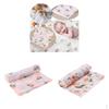 2Pcs Soft Muslin Baby Swaddling Blanket