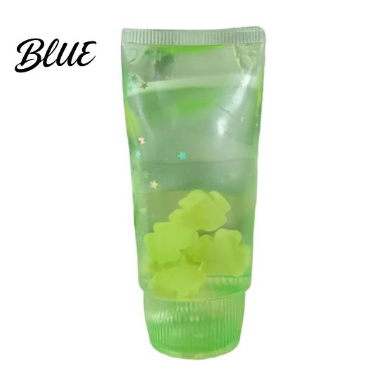 Clear Tube Squeezing Toy Toothpaste Stress Relief Toy with Glitter Fidget Desk Slow Rising for Kids Adults Reduction Gadgets