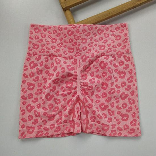 Женские леггинсы для йоги с высокой талией и леопардовым принтом, быстросохнущие - Утягивающие, стиль "персиковые ягодицы"