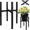 Removable Wrought Iron Telescopic Flower Stand for Indoor/Outdoor Garden Display