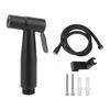 Black 304 Stainless Steel Handheld Pressurized Sprayer with 1.2m Hose and Wall Hook for Toilet