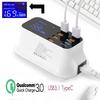 Зарядное устройство для телефона 8 USB-портов ЖК-дисплей Умная зарядная станция Дорожное портативное зарядное устройство для iPhone Samsung Xiaomi