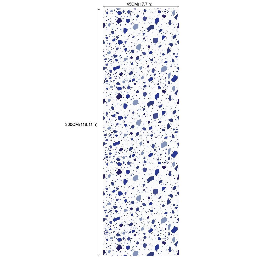 Съемные самоклеящиеся обои для гостиной и спальни (45 см * 300 см Терраццо с акварельными цветами
