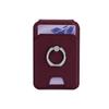 Совместимый кожаный держатель для карт и подставка для телефона Apple MagSafe с местом для ID и кольцом для пальца.
