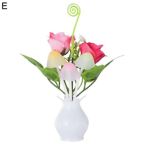 Атмосферная лампа, легкая пластиковая ваза, изысканная ночная лампа-гриб для украшения дома