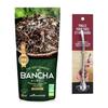 Thé vert bio japonais Bancha Hojicha 30 g + paille inox avec filtre