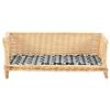 VidaXL Dog Basket with Cushion 90x54x35 Cm Natural Willow Basket 170775
