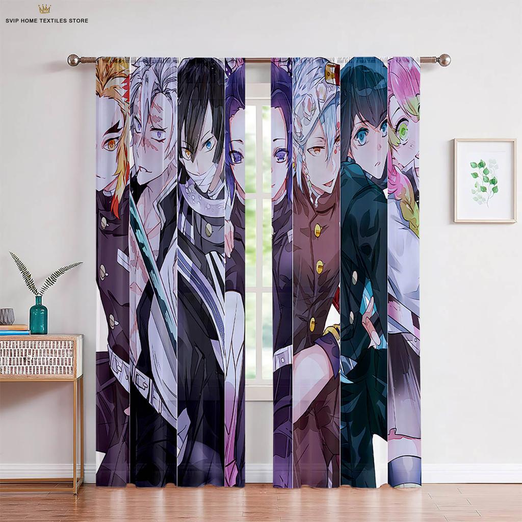 Шторы с принтом в виде горячих японских комиксов, подходят для спальни, общежития, гостиной, кабинета, декоративные шторы