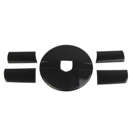 Carbon fiber inner Steering Wheel Trim Cover For Dodge Chager Challenger Magnum