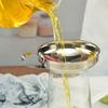 Новая воронка из нержавеющей стали с широким горлом, утолщенная воронка для салатного соуса, воронка для слива масла, бытовая воронка для упаковки соуса в бутылки