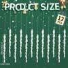 Transparent Acrylic Snowflakes Shatterproof Icicle Pendants Ice Strip Xmas Tree Ornaments  New Year