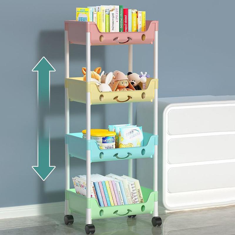 Toy Storage Trolley Bookshelf Snack Rack For Children Storage Organizer Bathroom Accessories Closet Organizer Kitchen Storage