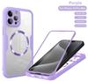 Magnetic For Magsafe 360 Full Body Front+Back Clear Case For iPhone 16 15 11 12 13 14 Pro Max Silicone Bumper Shockproof Cover