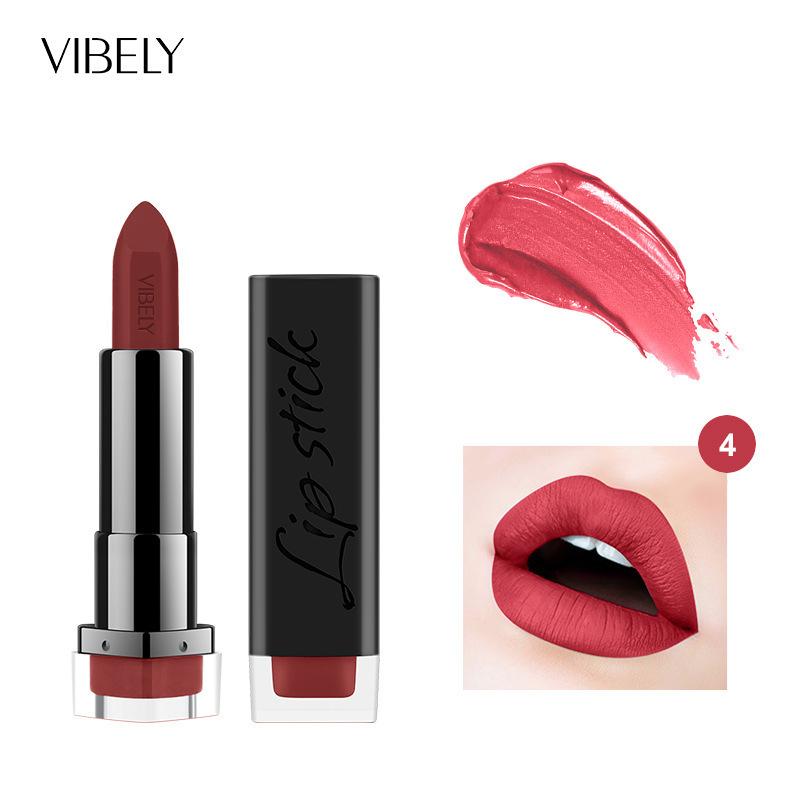 VIBELY Matte Lipstick Long Lasting Waterproof Transfer Proof Moisturizing Nourishing Lipstick 29 Shades