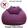 Lazy Sofa Cover Without Filler Linen Cloth Solid Lounger Bean Bag Sofa Covers Pouf Puff Couch Tatami Living Room Beanbags New