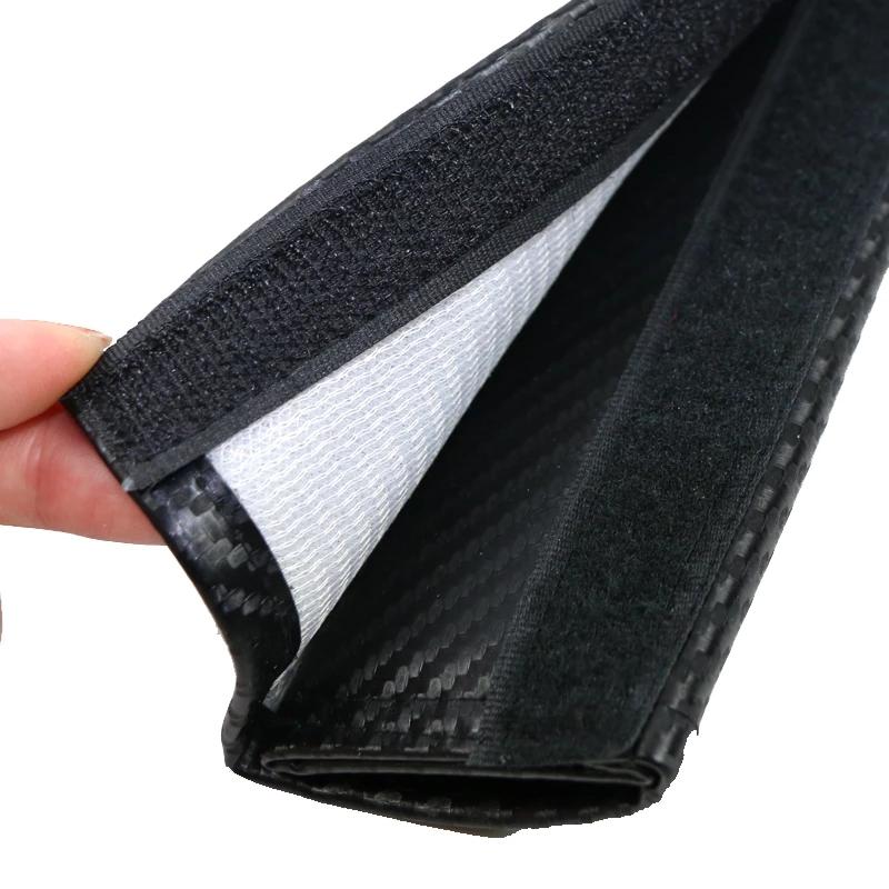 BBIQ7 Car Sticker 2pcs Car-styling Carbon fiber Car Seat belt Cover Protective Pad for BMW M power X1 X3 X5 X6 Performance M3 M5 E90