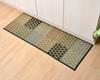 IKEHIKO Igusa Kitchen Mat, Made In Japan, Petit Block, Gray, Approx. 43 X 180cm #8235210