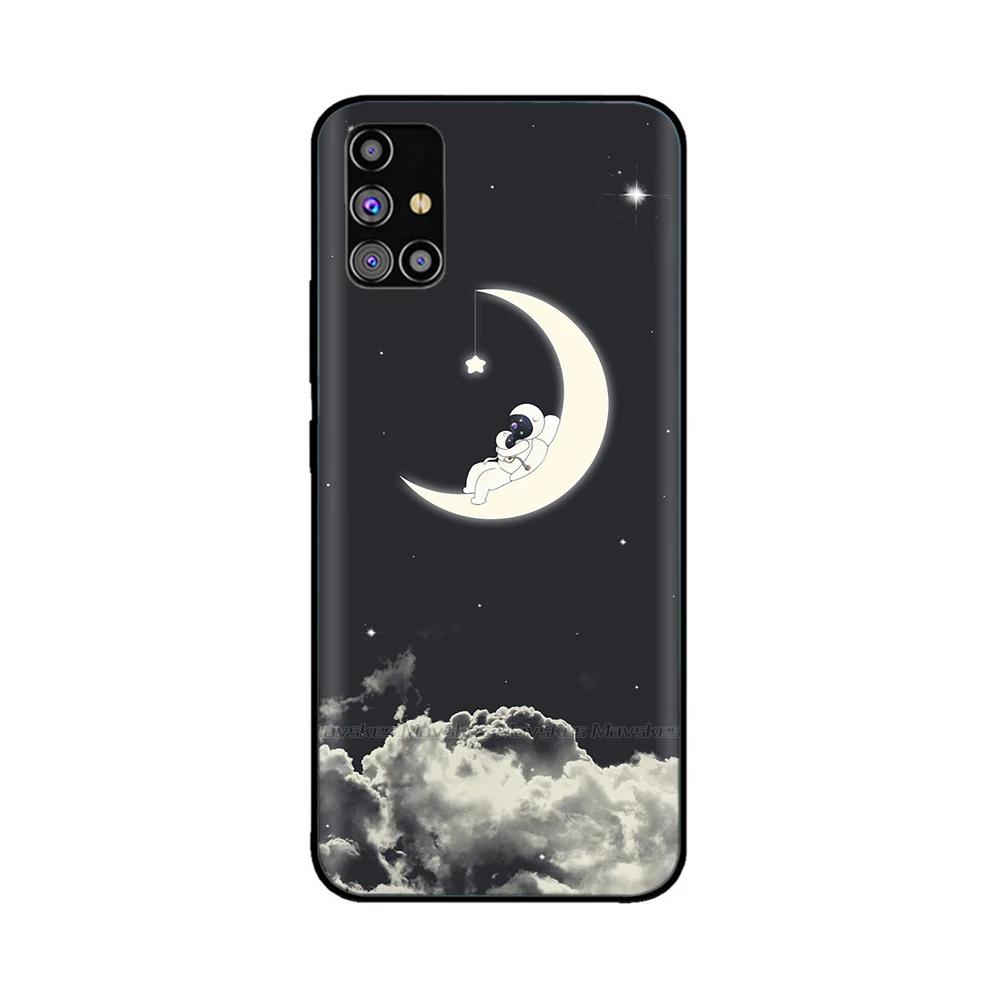 For Samsung Galaxy A51 Phone Case Heart-Butterfly Funda For Samsung A51 Case A 51 4G 5G Cover Protection Liquid Silicone Bumper
