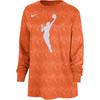 Team 13 Logo Gradient Comfortable Round Neck Long Sleeve T-Shirt Women T-Shirts Orange FZ0148-820