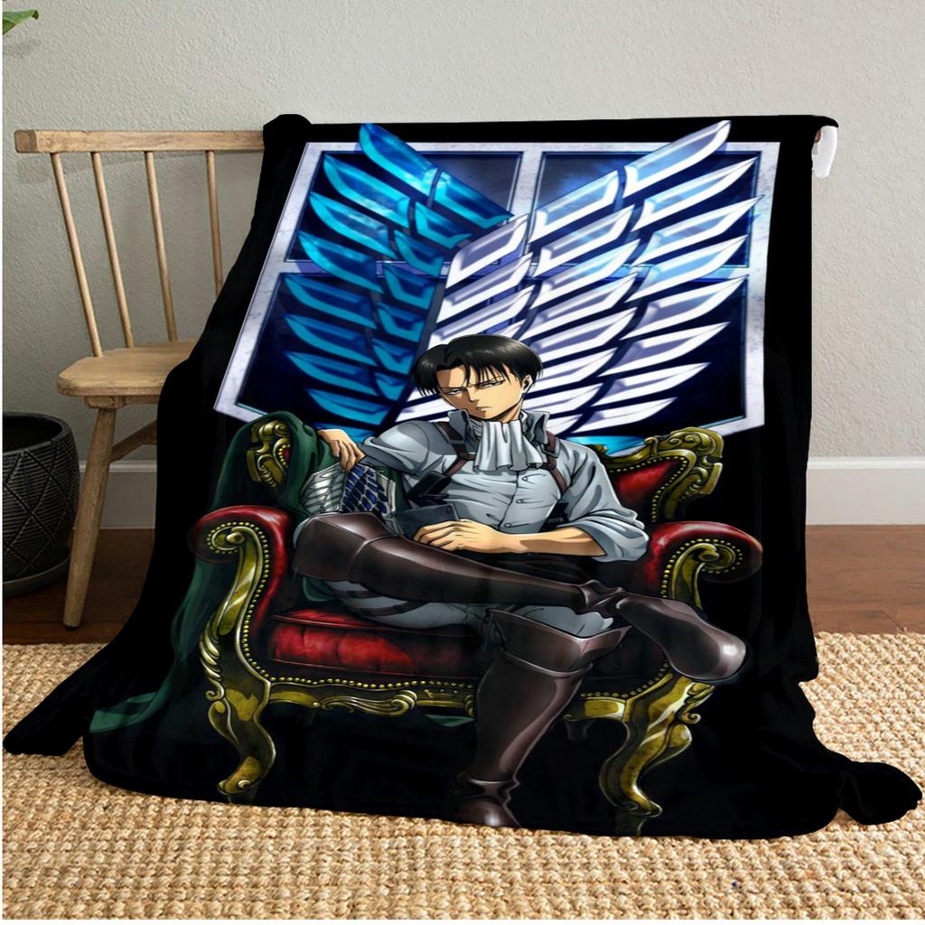 Attack on Titan Soft Comfortable All Seasons blanket Sofa Office Naps blanket Outdoor Travel throw Perfect Gift