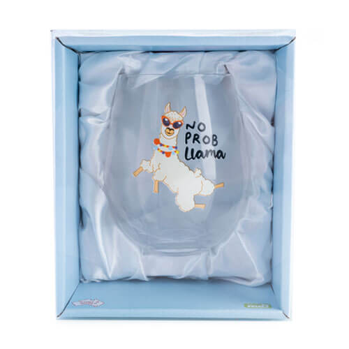 Бокал для вина без ножки (Нет проблем, лама)