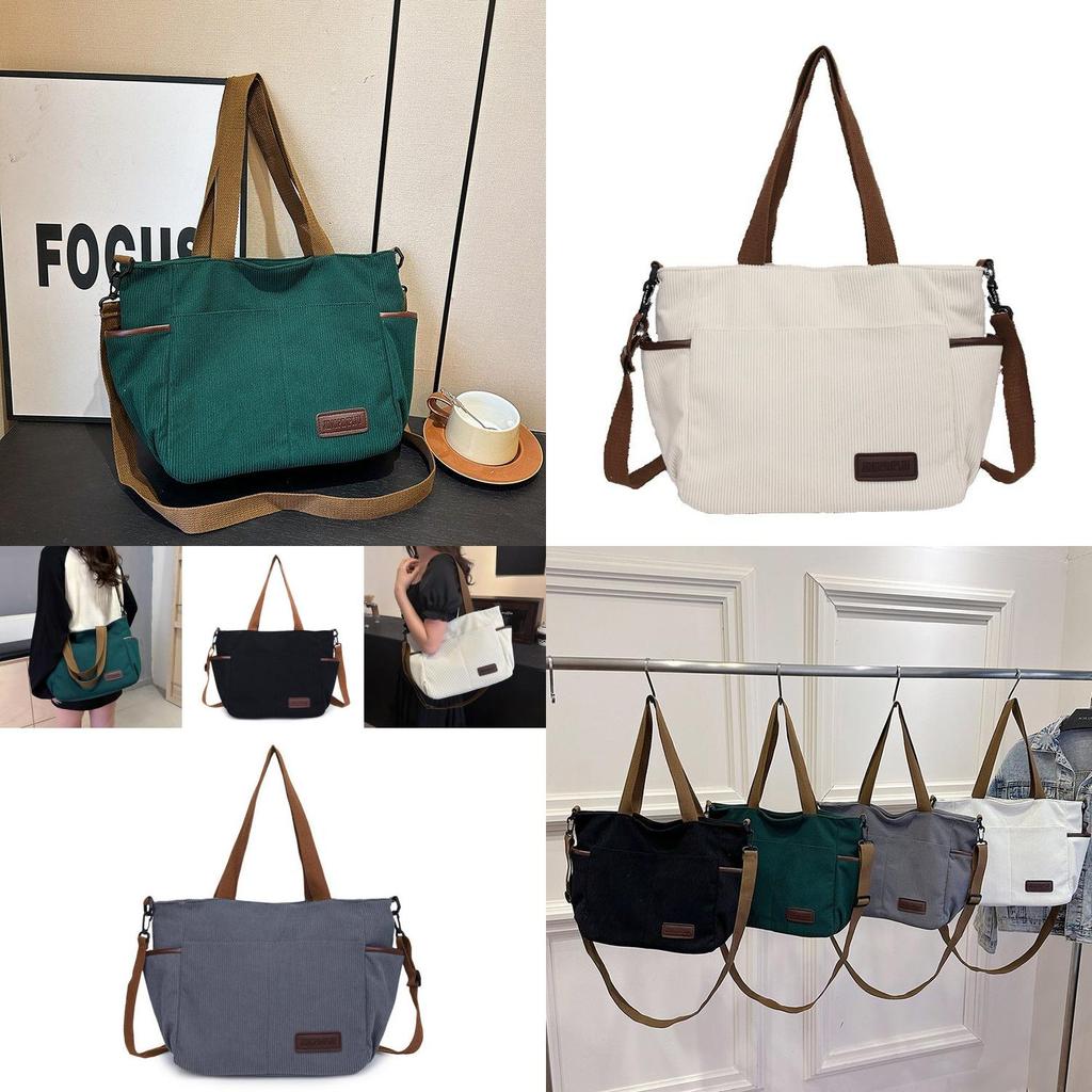 Stylish Urban Minimalist Canvas Handbag For Women Large Capacity Perfect For School And Casual Travel