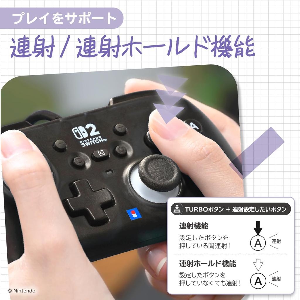Лицензированный HORIPAD TURBO Mini для Nintendo 2 Лайм [Продукт Nintendo] Switch™