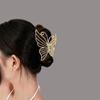 Супер Фея Бриллиантовая Бабочка Большая Заколка-краб Новый Темперамент Заколка-акула на затылок Заколка-диск для волос Головной убор Карточка для волос Жен